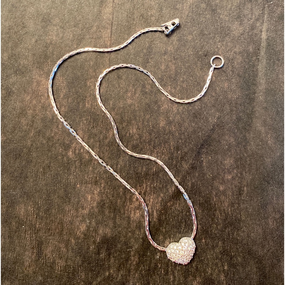 Swarovski silver tone necklace